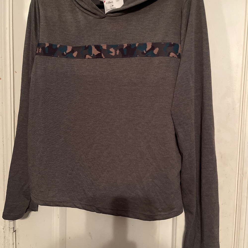 Say Anything gray long sleeve thin hoodie